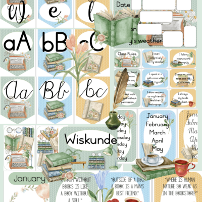 Vintage Books Classroom Theme