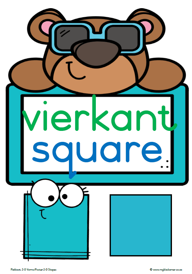 Plakkaat: 2-D Vorms/Poster: 2-D Shapes