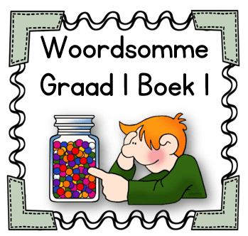 Graad 1 Woordsom Taakkaarte