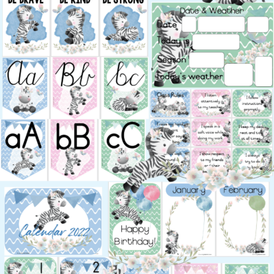 Zebra Classroom Theme