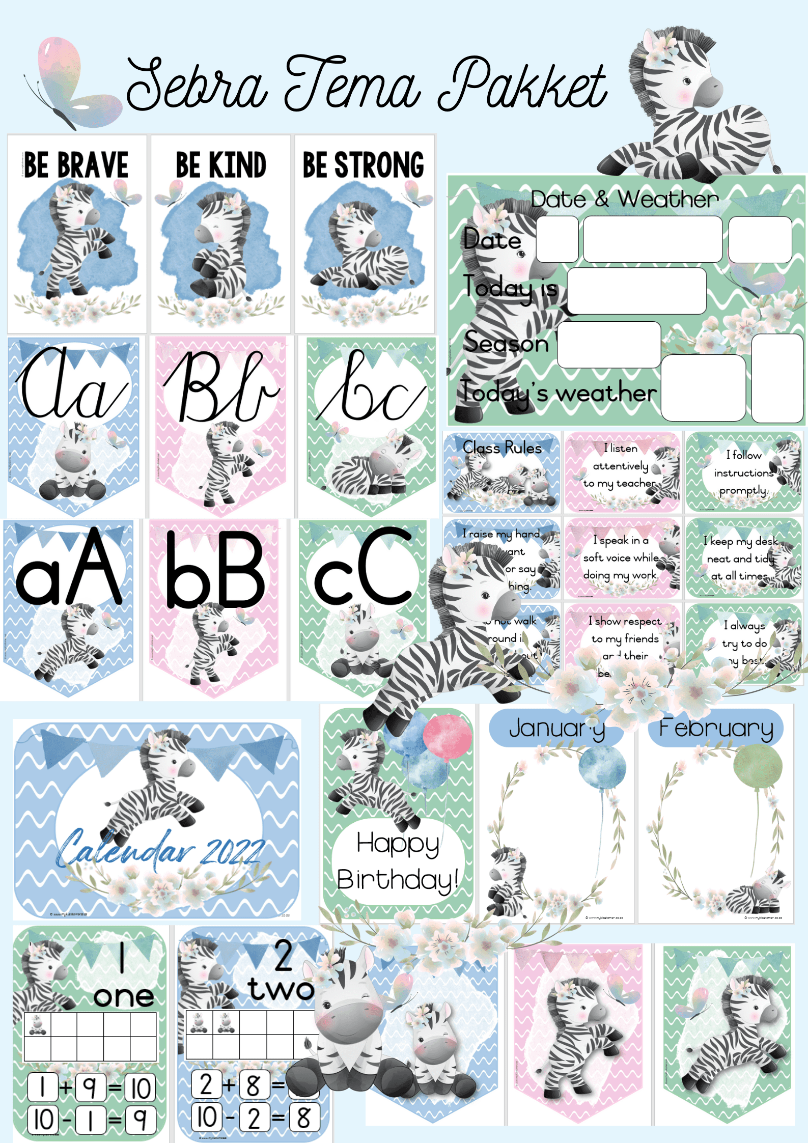 Zebra Classroom Theme