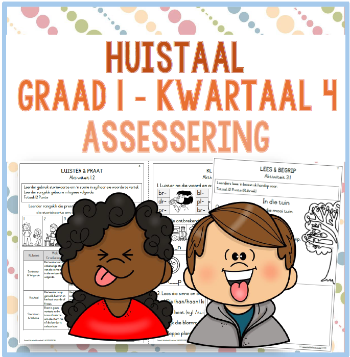 (2025) Graad 1 Huistaal Kwartaal 4 ASSESSERING