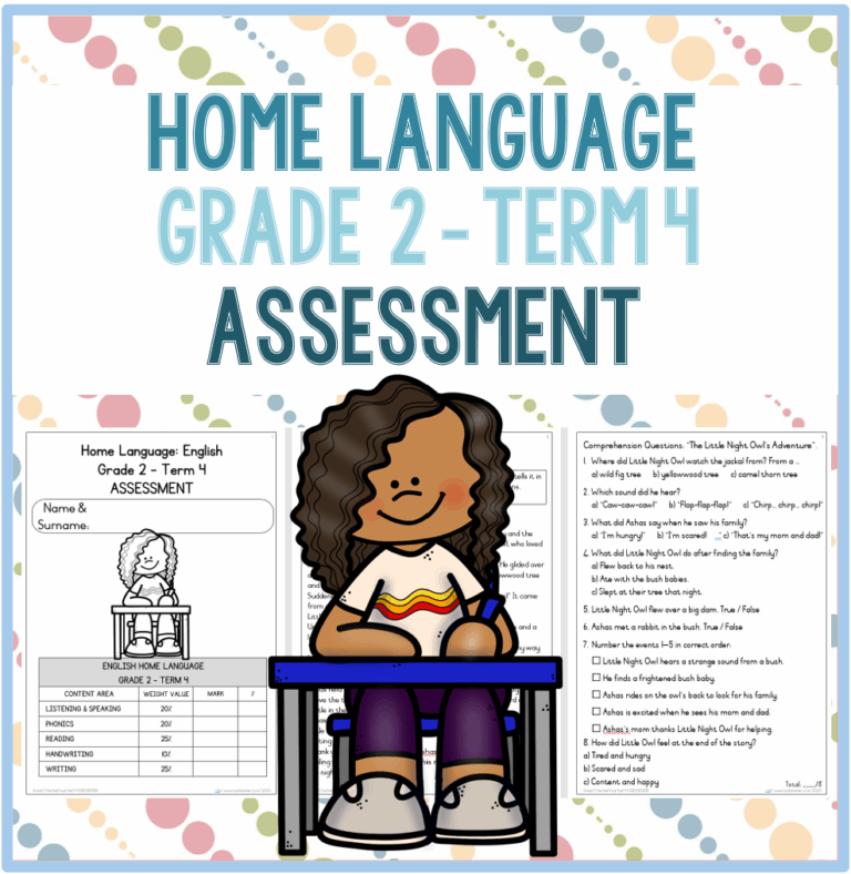 (2025) Grade 2 Home Language Term 4 ASSESSMENT - My Klaskamer