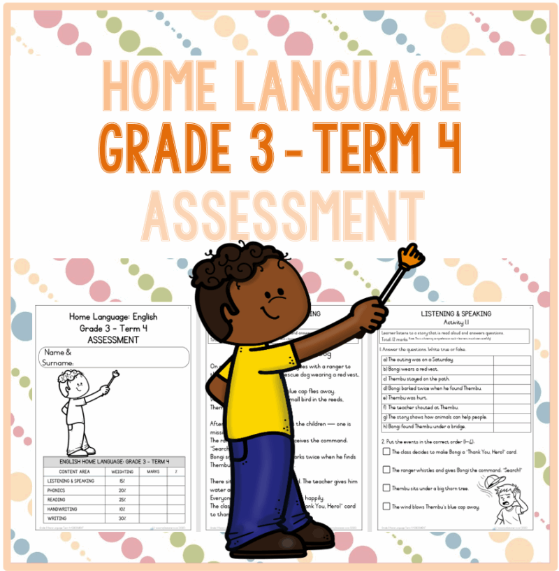 G Rasel 3 (2025) Grade 3 Home Language Term 4 ASSESSMENT - My Klaskamer
