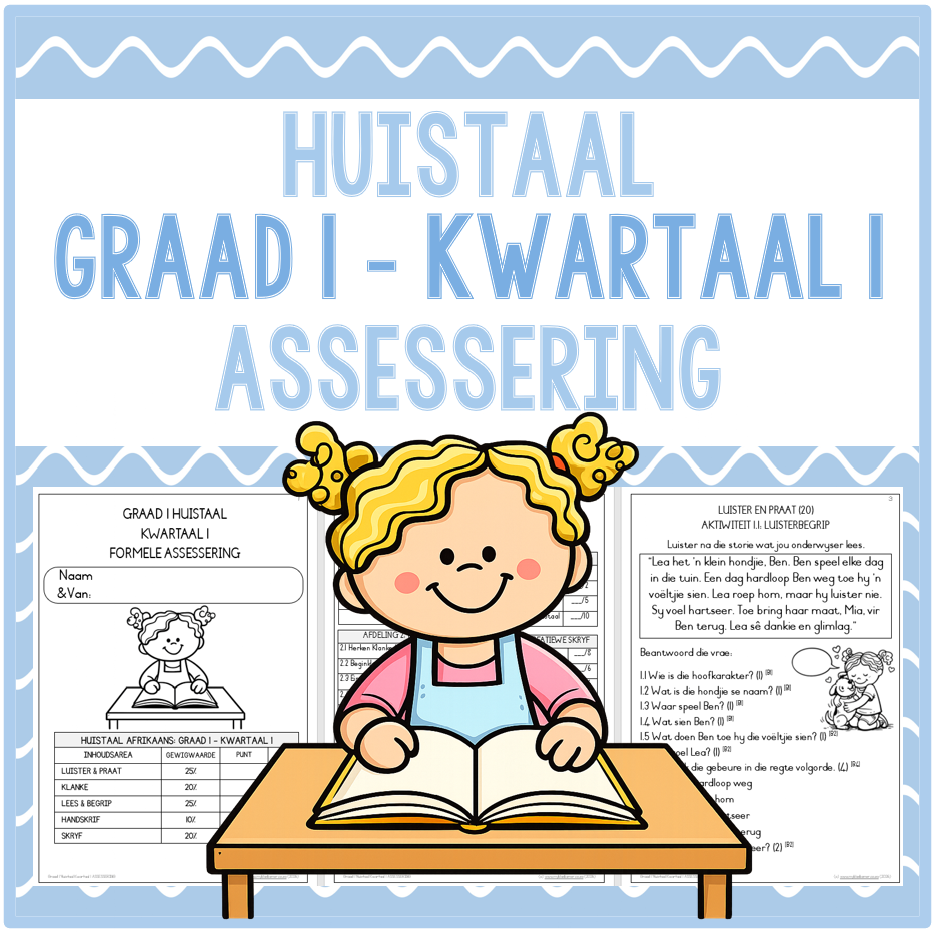 (2026) Graad 1 Huistaal Kwartaal 1 ASSESSERING