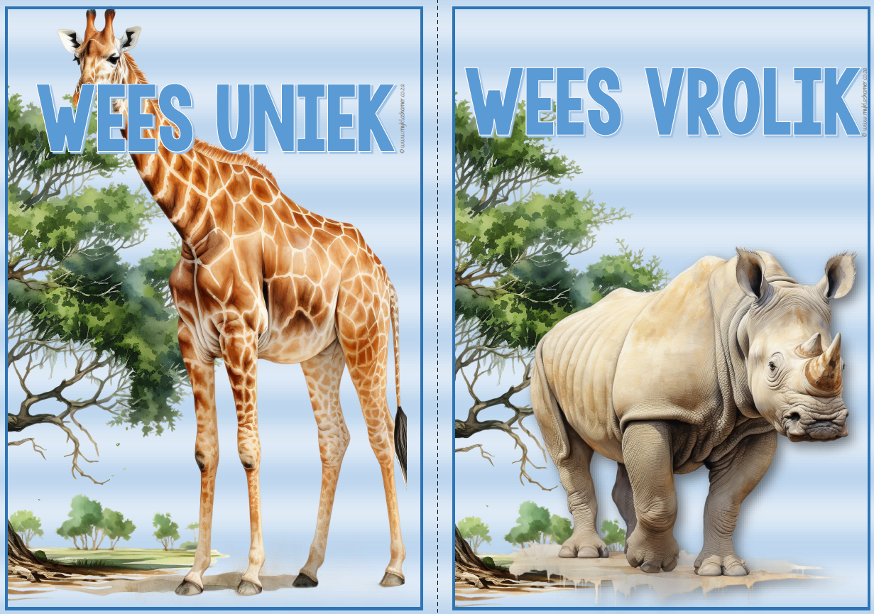 Afrika Diere Klaskamer Tema - Image 11