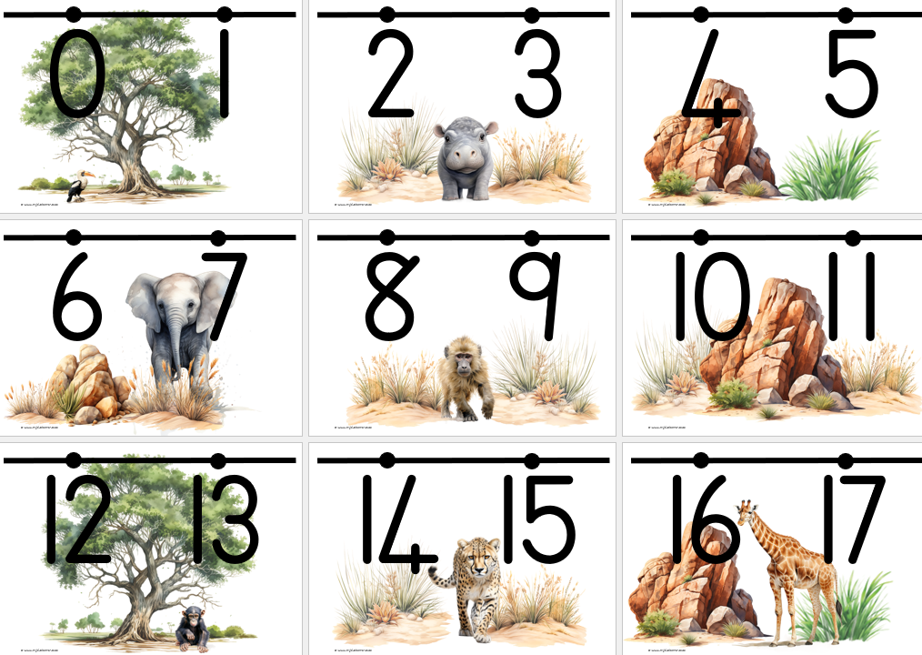 Afrika Diere Klaskamer Tema - Image 6