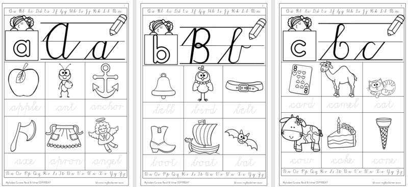 Alphabet Cursive Read & Write Workbook - My Klaskamer