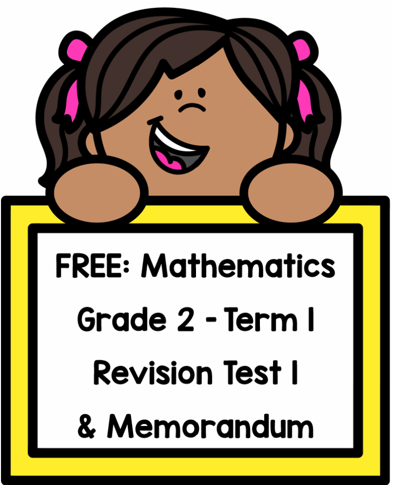 FREEBIE Grade 2 Mathematics Term 1 Revision Test 1 - My Klaskamer