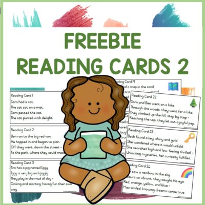 FREEBIE: Reading Cards 2