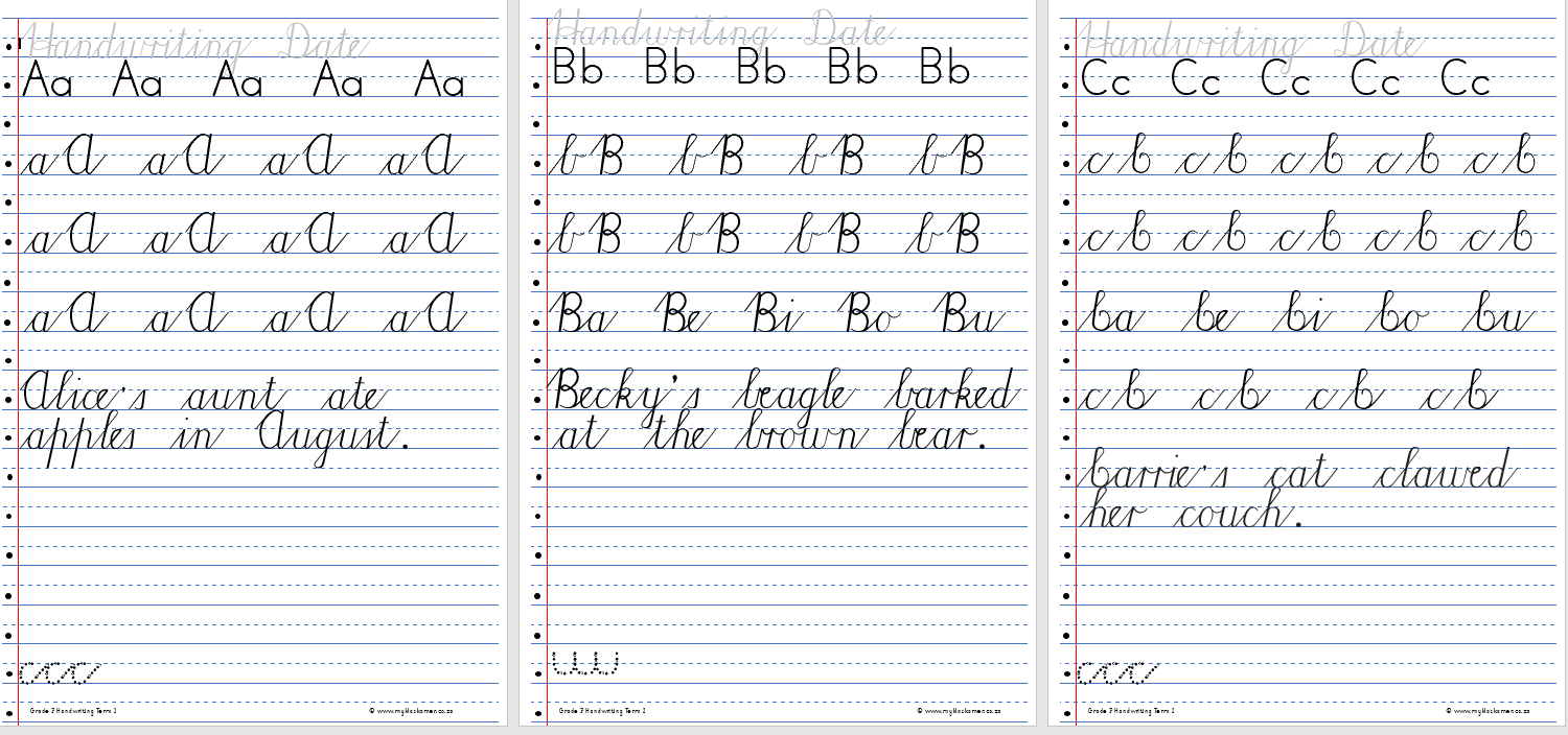 Handwriting Grade 3: Term 1-4 - Image 3