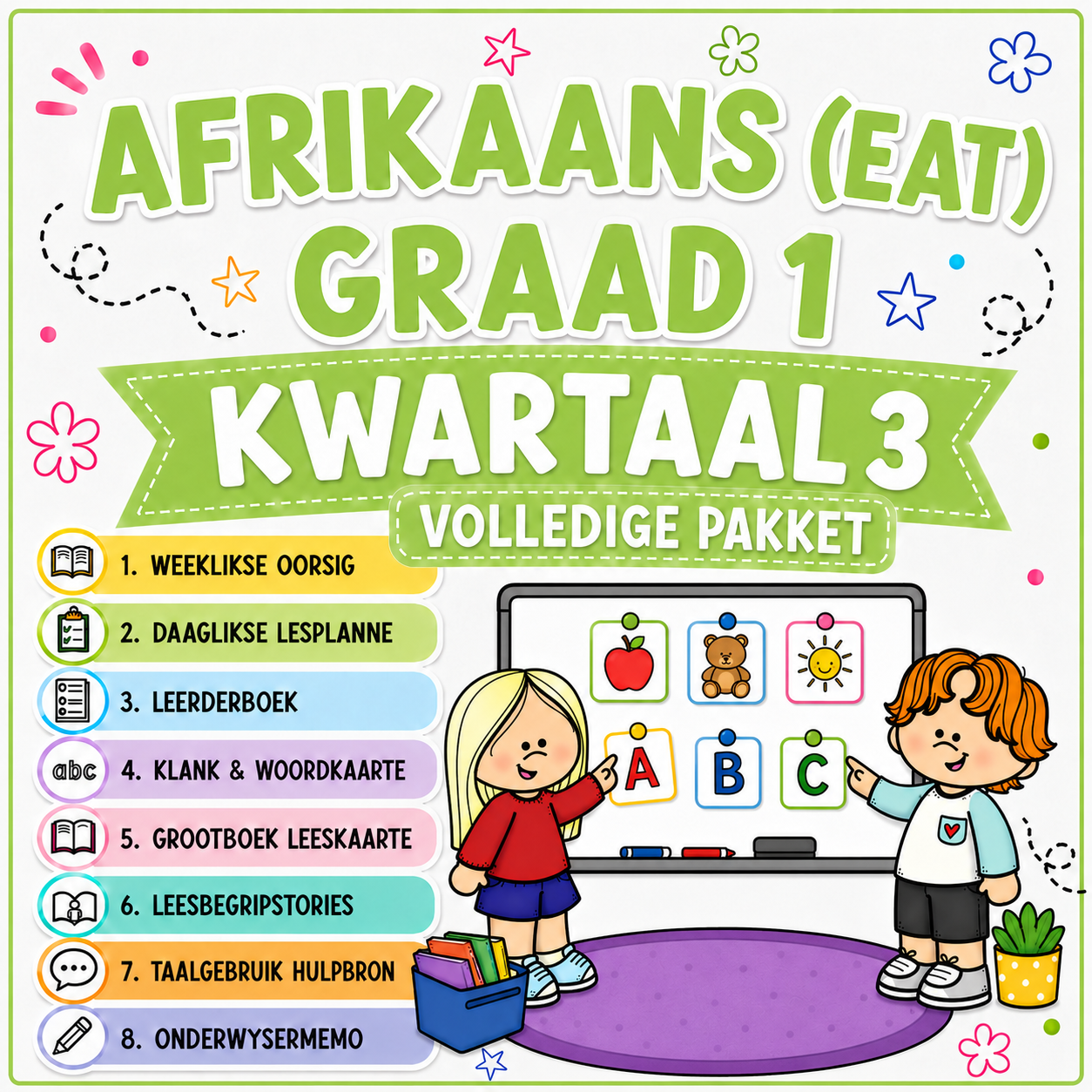 Graad 1 Afrikaans EAT Lesbeplanning Kwartaal 3