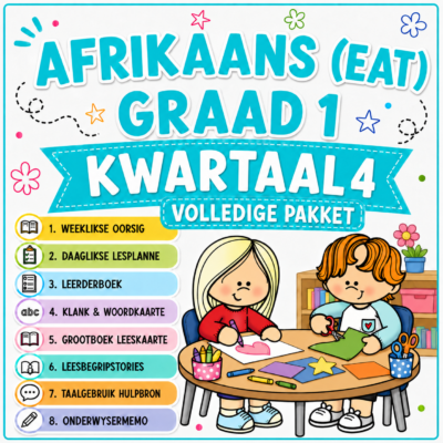 Graad 1 Afrikaans EAT Lesbeplanning Kwartaal 4