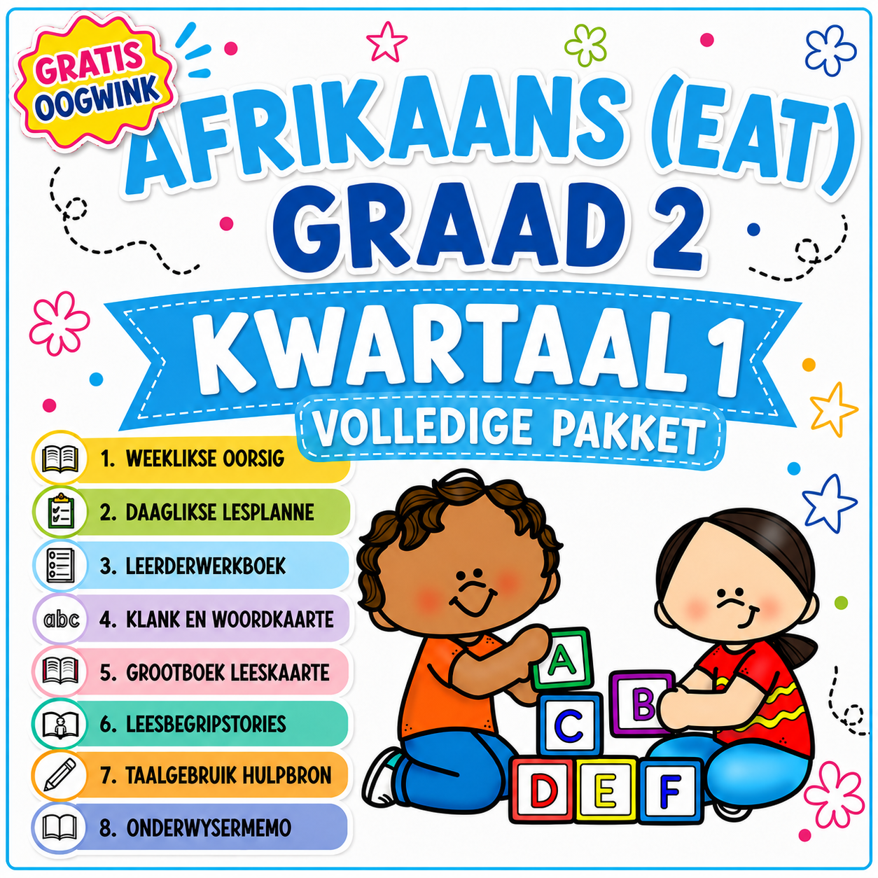 GRATIS OOGWINK: GRAAD 2 AFR EAT KWARTAAL 1 PAKKET