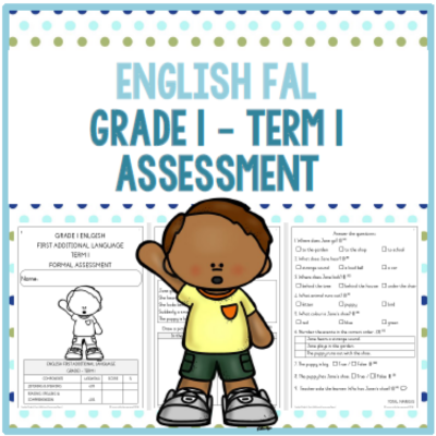(2026) Grade 1 English FAL Term 1 ASSESSMENT