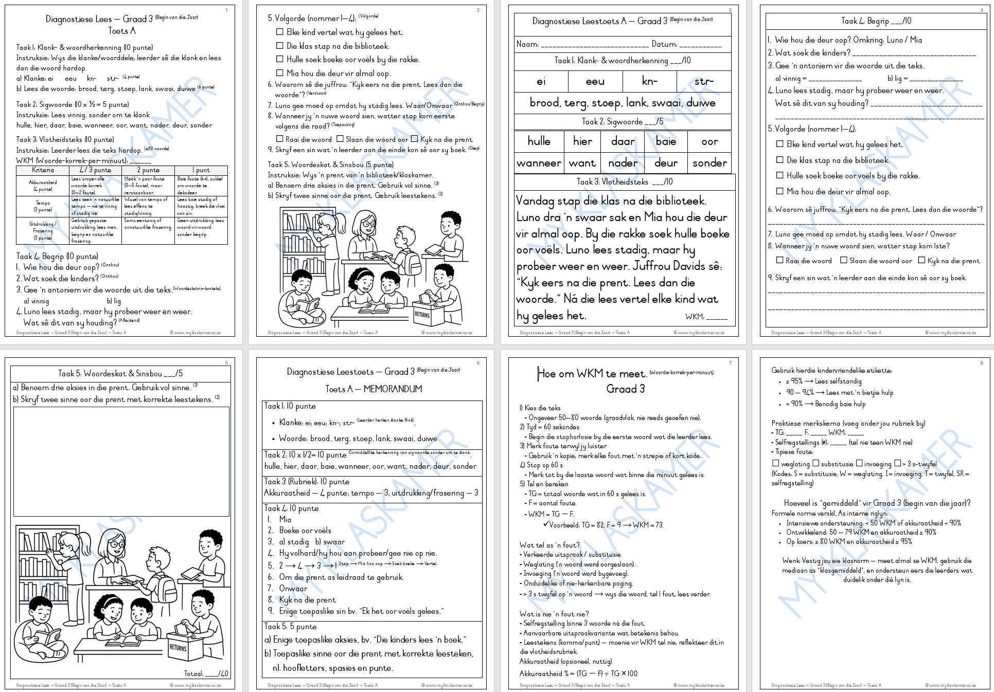Graad 3 Diagnostiese Lees – Begin van die Jaar - Image 2