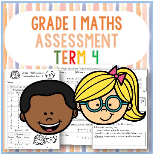 (2024) Grade 1 Mathematics Term 4 ASSESSMENT - My Klaskamer