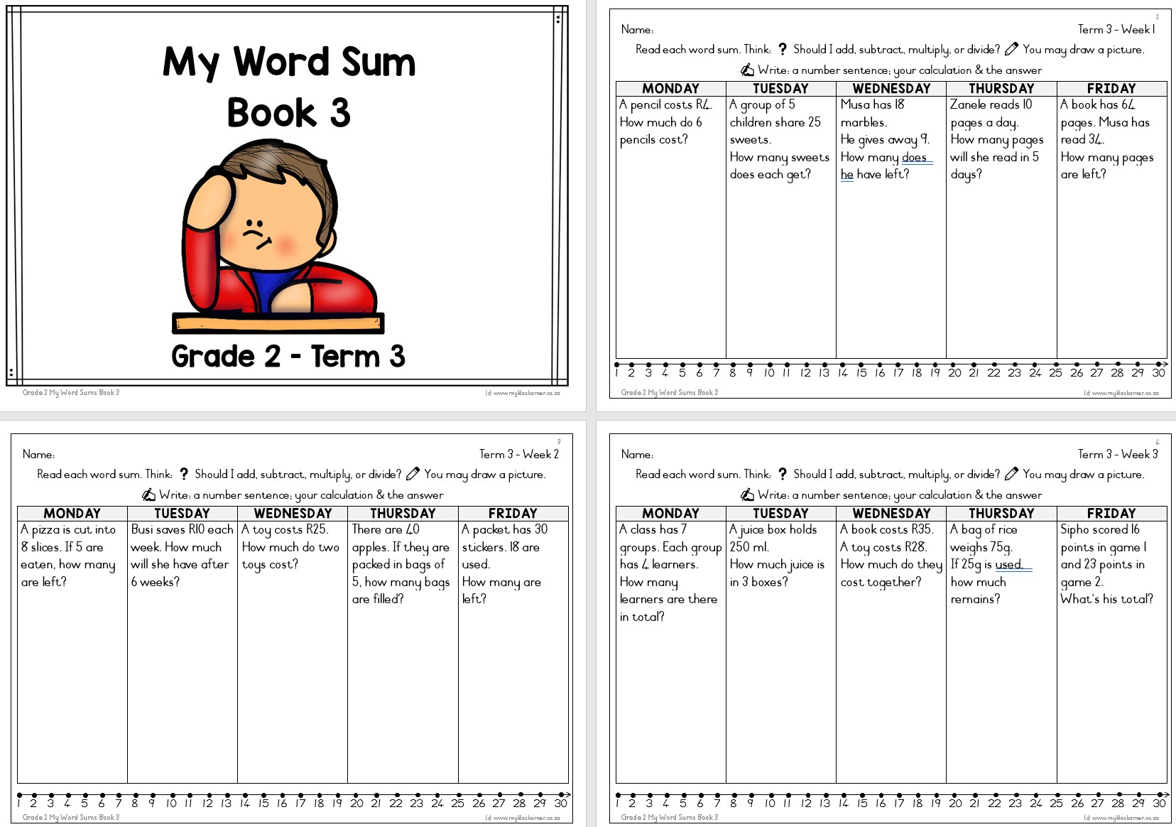 Grade 2 My Word Sums Book 3 - Image 2
