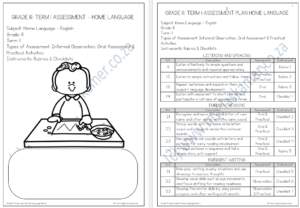 GRADE R ASSESSMENT TERM 1 - My Klaskamer