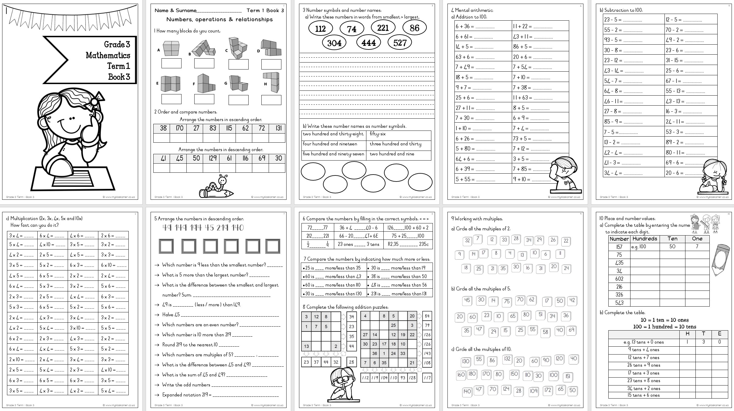 Mathematics Grade 3 Activity Book Term 1 - Image 2
